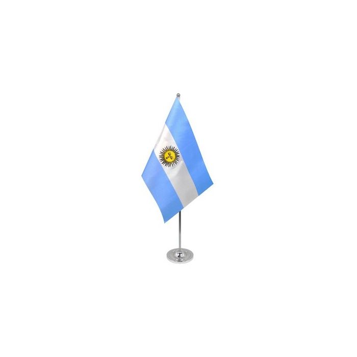 Argentina Satin Table Flag – 9x6in (22.5 x 15 cm)