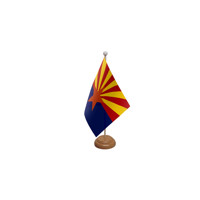 Arizona Wooden Table Flag – 9x6in (22.5 x 15 cm)