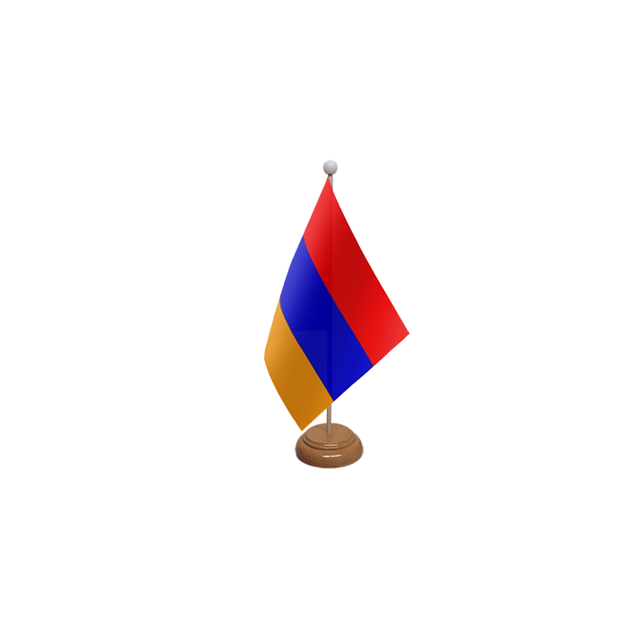 Armenia Large Wooden Table Flag – 18x12in (45 x 30 cm)