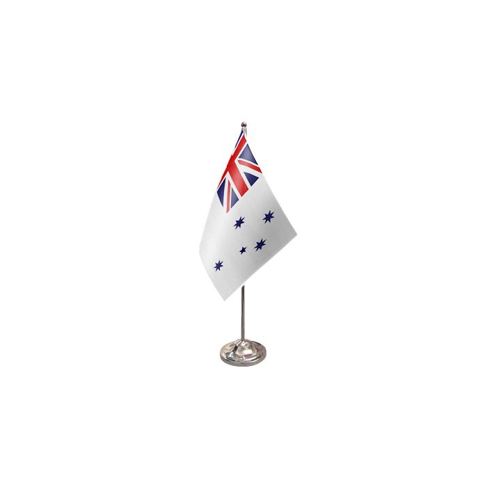 Australia Navy Ensign Satin Table Flag – 9x6in (22.5 x 15 cm)