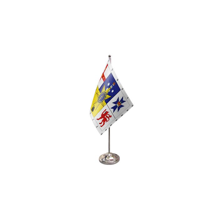 Australia Royal Standard Satin Table Flag – 9x6in (22.5 x 15 cm)