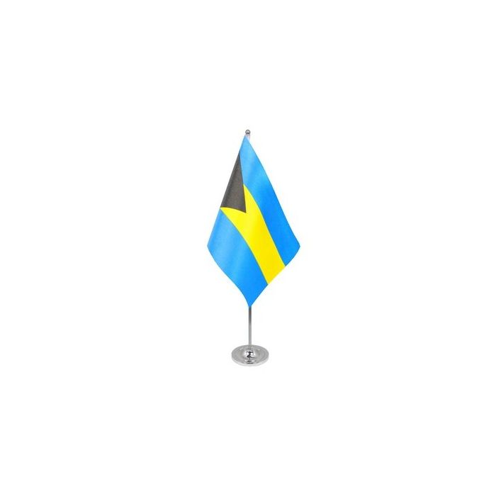 Bahamas Satin Table Flag – 9x6in (22.5 x 15 cm)