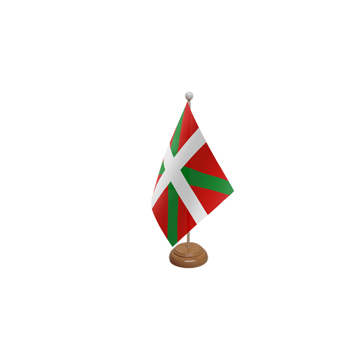 Basque Large Wooden Table Flag – 18x12in (45 x 30 cm)