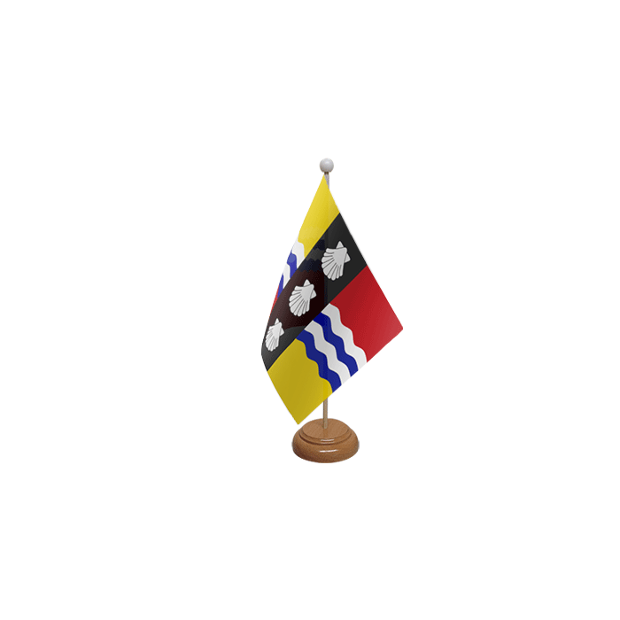 Bedfordshire Old Wooden Table Flag – 9x6in (22.5 x 15 cm)
