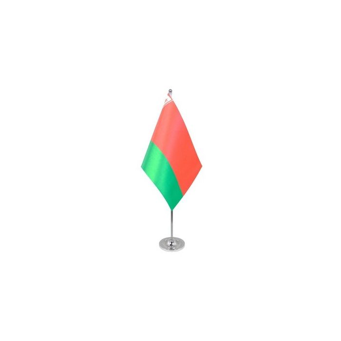 Belarus Satin Table Flag – 9x6in (22.5 x 15 cm)