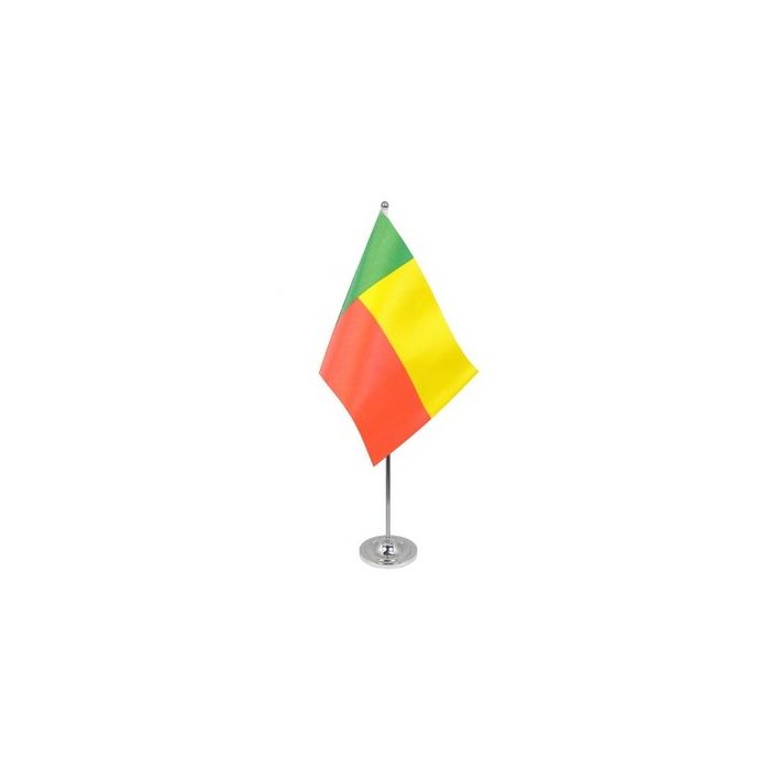 Benin Satin Table Flag – 9x6in (22.5 x 15 cm)
