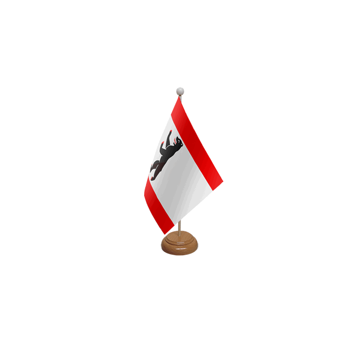 Berlin Wooden Table Flag – 9x6in (22.5 x 15 cm)
