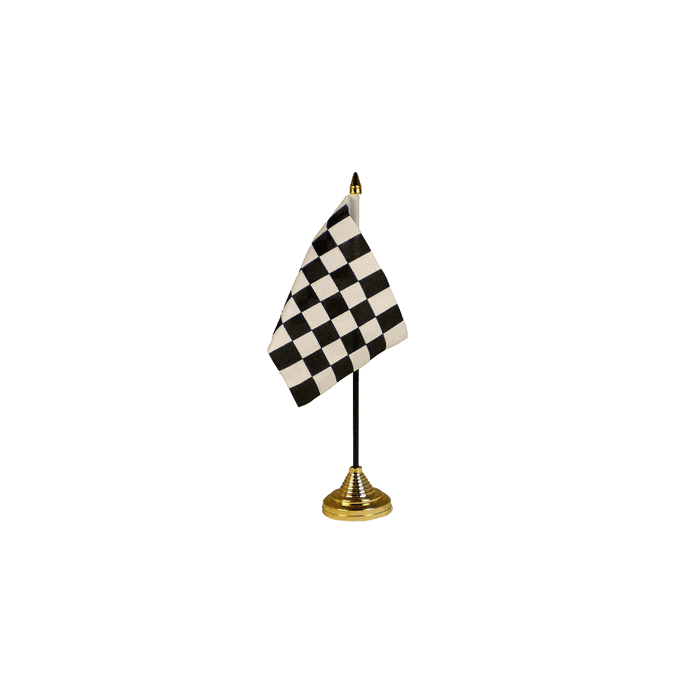 Black and White Check Table Flag – 6x4in (15 x 10 cm)