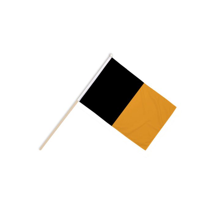 Black and Amber Irish County Large Wooden Table Flag – 18x12in (45 x 30 cm)