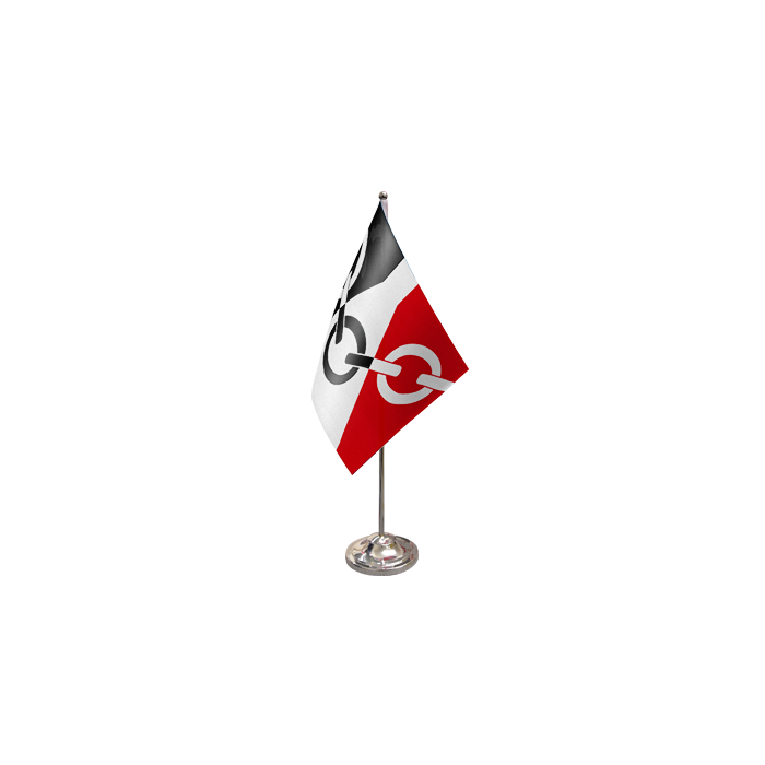 Black Country Satin Table Flag – 9x6in (22.5 x 15 cm)