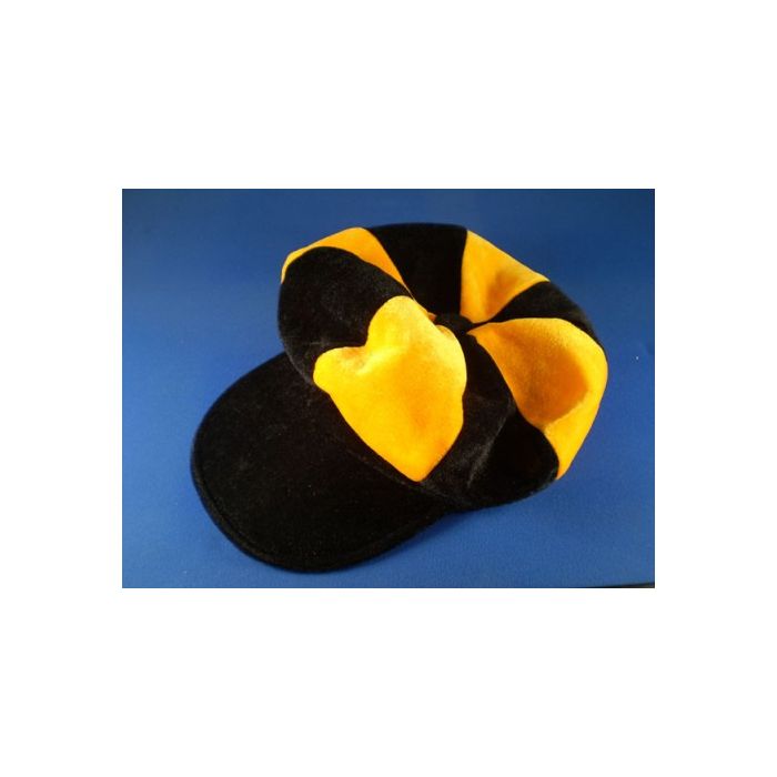 Black and Gold Flat Cap