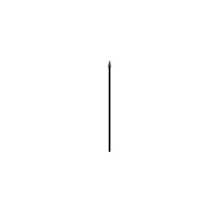 Black Plastic Table Flag Pole With Gold Tip (3)
