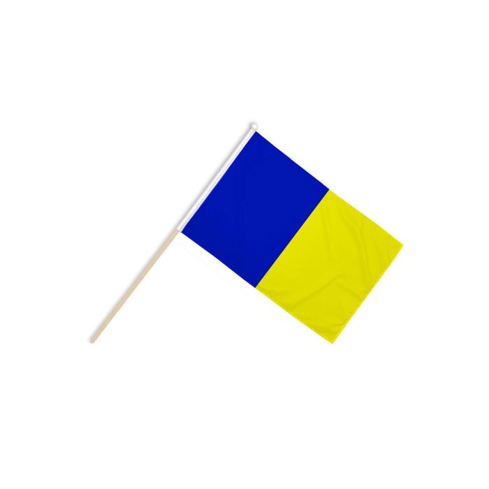 Blue and Gold Irish County Large Wooden Table Flag – 18x12in (45 x 30 cm)
