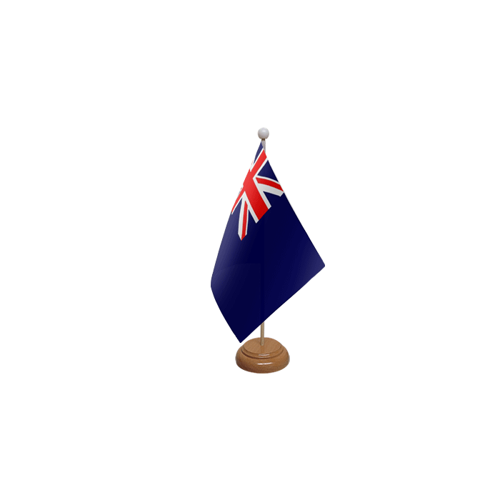 Blue Ensign Wooden Table Flag – 9x6in (22.5 x 15 cm)