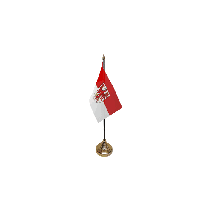Brandenburg Small Table Flag – 6x4in (15 x 10 cm)