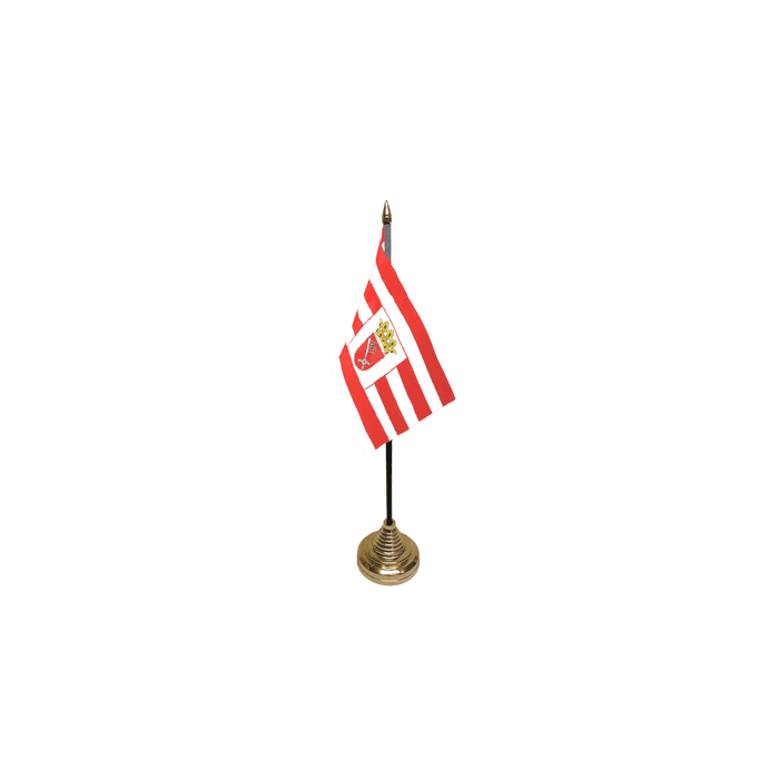 Bremen Small Table Flag – 6x4in (15 x 10 cm)