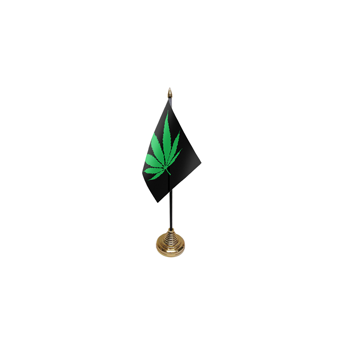 Cannabis Table Flag – 6x4in (15 x 10 cm)