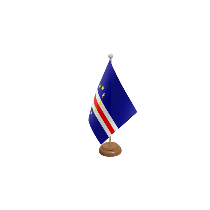 Cape Verde Wooden Table Flag – 9x6in (22.5 x 15 cm)