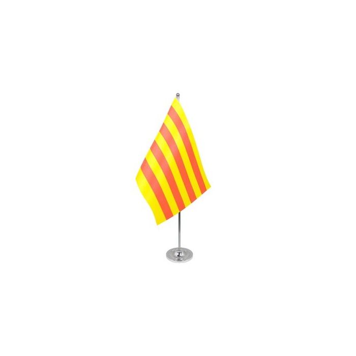 Catalonia Satin Table Flag – 9x6in (22.5 x 15 cm)