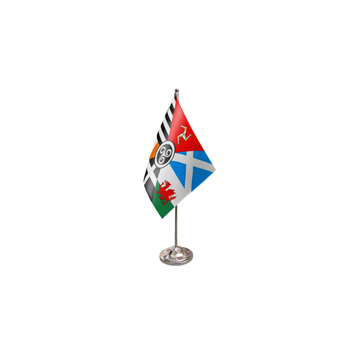 Celtic Nations Satin Table Flag – 9x6in (22.5 x 15 cm)