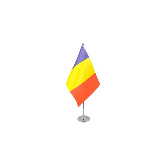 Chad Satin Table Flag – 9x6in (22.5 x 15 cm)