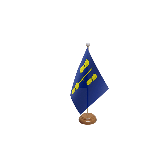 Cheshire Wooden Table Flag – 9x6in (22.5 x 15 cm)