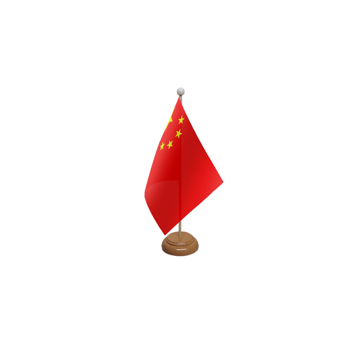 China Wooden Table Flag – 9x6in (22.5 x 15 cm)