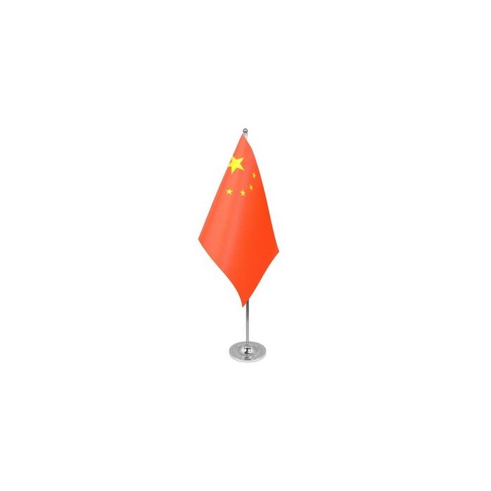 China Satin Table Flag – 9x6in (22.5 x 15 cm)