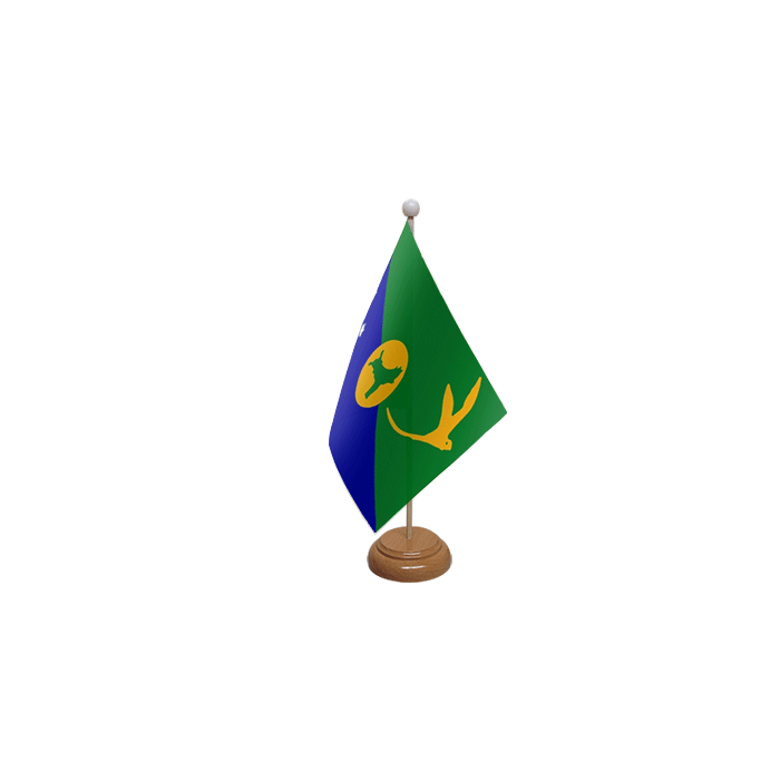 Christmas Island Wooden Table Flag – 9x6in (22.5 x 15 cm)