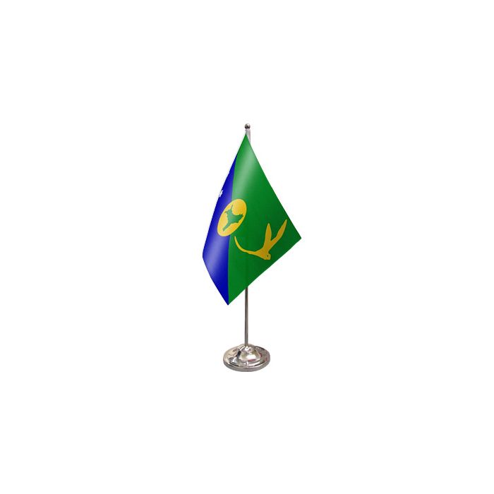 Christmas Island Satin Table Flag – 9x6in (22.5 x 15 cm)