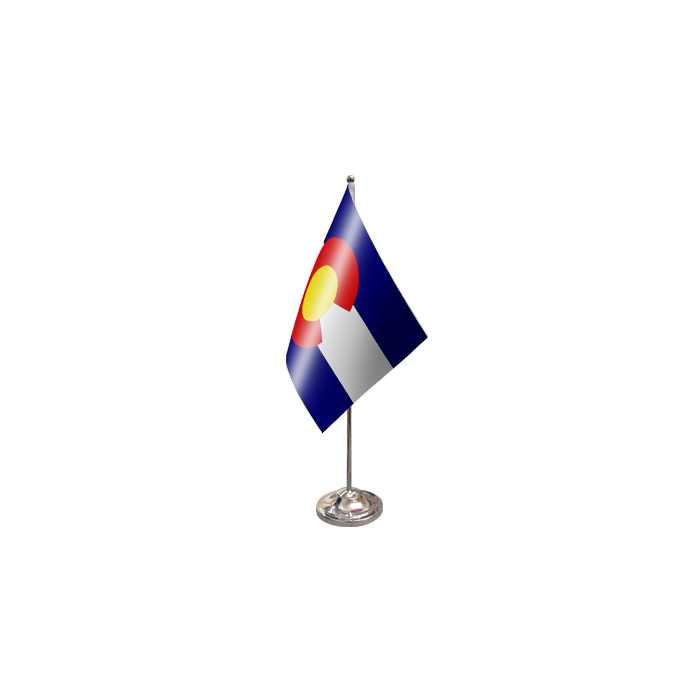Colorado Satin Table Flag – 9x6in (22.5 x 15 cm)