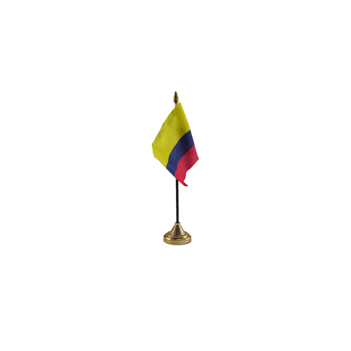 Colombia Table Flag – 6x4in (15 x 10 cm)