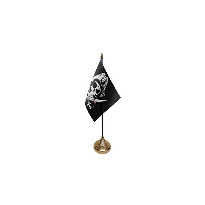 Crossed Sabres Table Flag – 6x4in (15 x 10 cm)