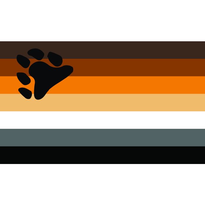 Gay Pride Bear Coffin Drape Flag