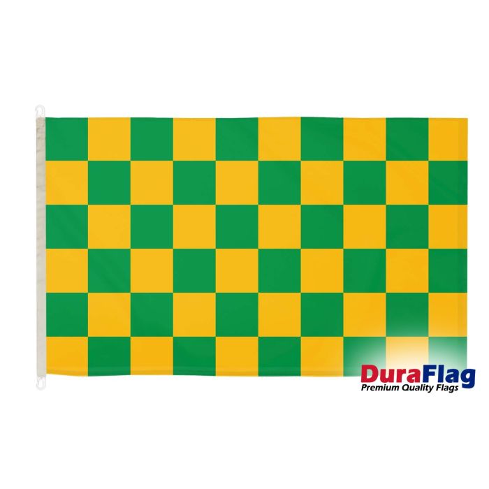 Green and Yellow Check DuraFlag