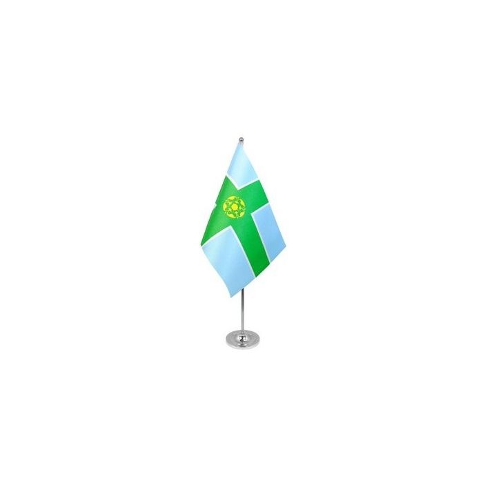 Derbyshire Satin Table Flag – 9x6in (22.5 x 15 cm)