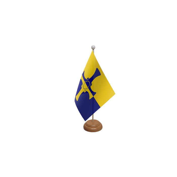 Durham (County) New Wooden Table Flag – 9x6in (22.5 x 15 cm)