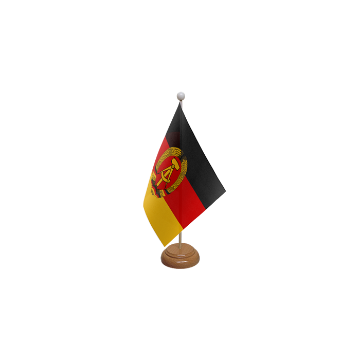 East Germany Wooden Table Flag – 9x6in (22.5 x 15 cm)
