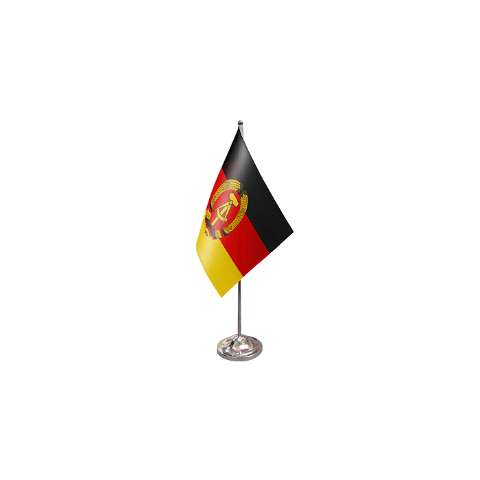 East Germany Satin Table Flag – 9x6in (22.5 x 15 cm)