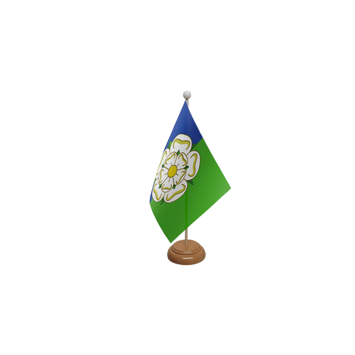 East Riding of Yorkshire Wooden Table Flag – 9x6in (22.5 x 15 cm)