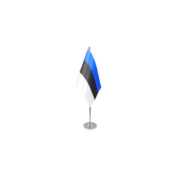 Estonia Satin Table Flag – 9x6in (22.5 x 15 cm)