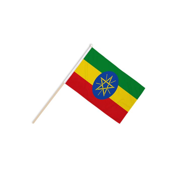 Ethiopia (with Star) Hand Flags