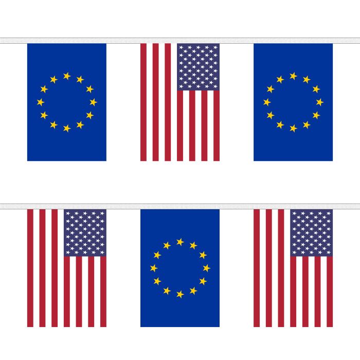 EU and USA Alternating Bunting