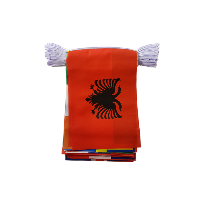 24 European Nation Mini Rectangle Bunting