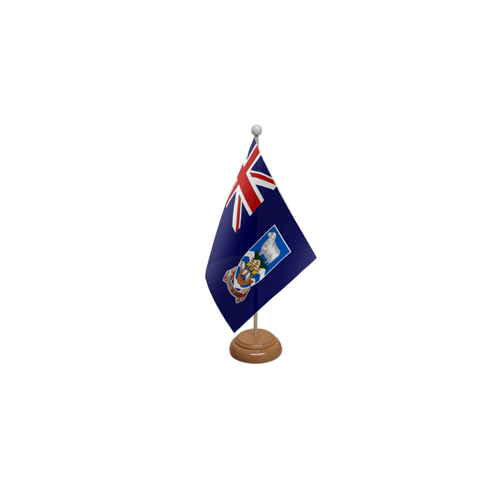 Falkland Islands Large Wooden Table Flag – 18x12in (45 x 30 cm)