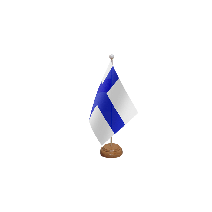 Finland Wooden Table Flag – 9x6in (22.5 x 15 cm)
