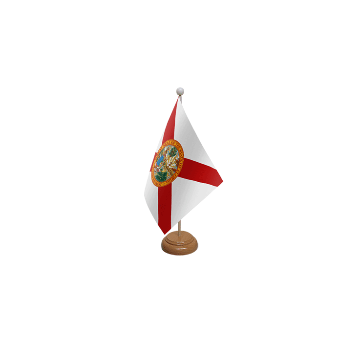 Florida Wooden Table Flag – 9x6in (22.5 x 15 cm)