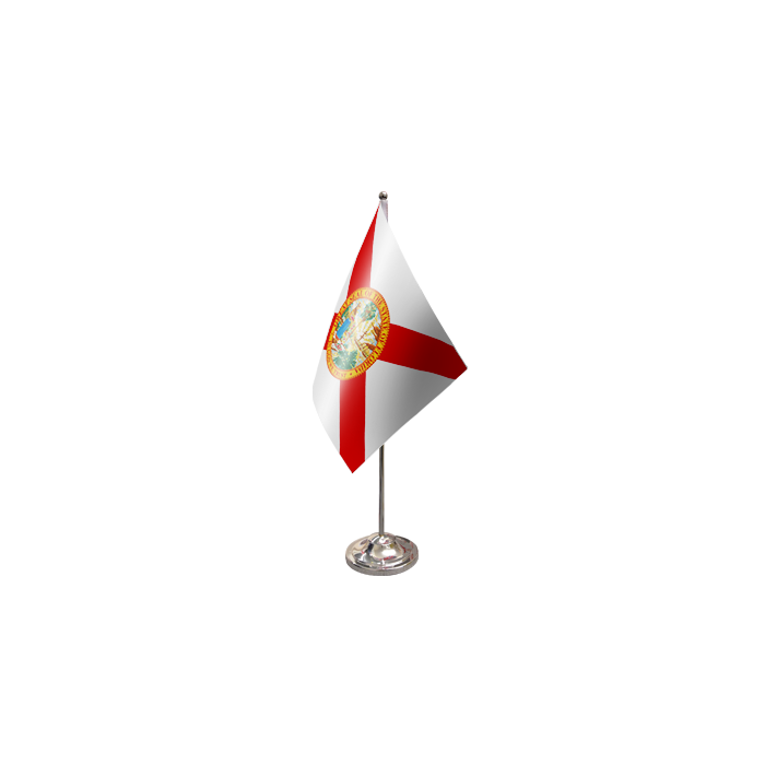 Florida Satin Table Flag – 9x6in (22.5 x 15 cm)