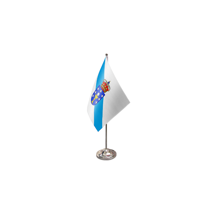 Galicia Satin Table Flag – 9x6in (22.5 x 15 cm)
