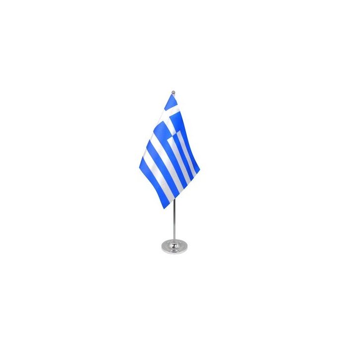 Greece Satin Table Flag – 9x6in (22.5 x 15 cm)